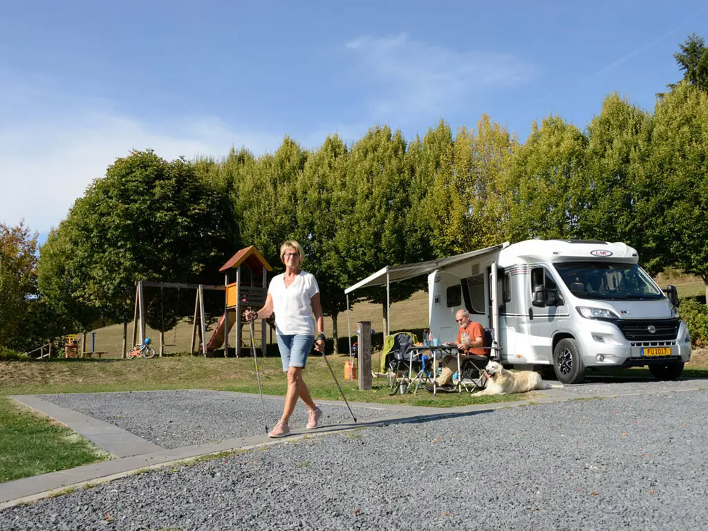 Ecologische camping bij het stuwmeer van de Boven-Sure