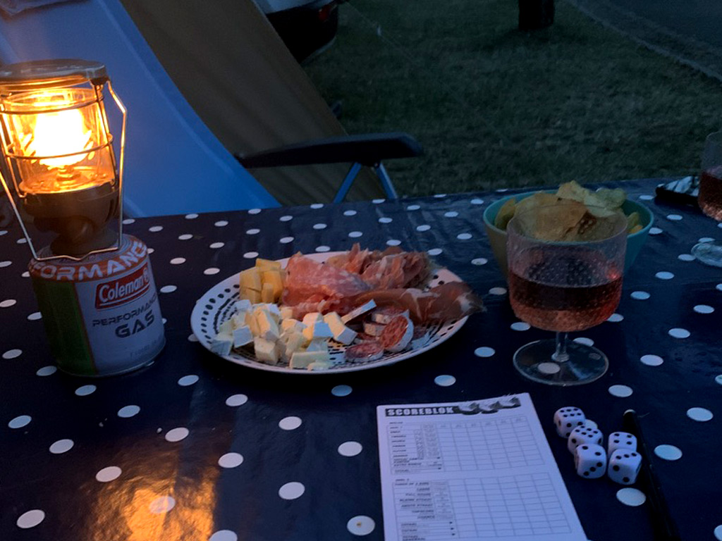 Verlichting op de camping