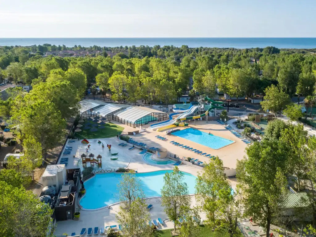 Een Franse camping met een waterpark van 4.000m2