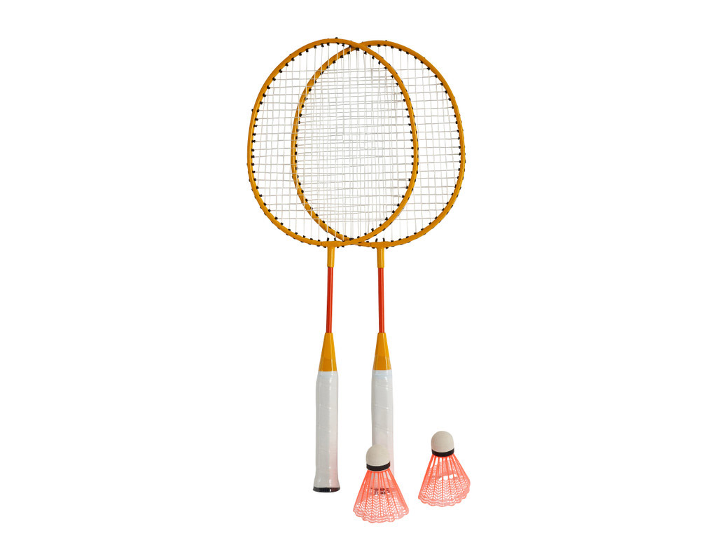 Badmintonset op de camping