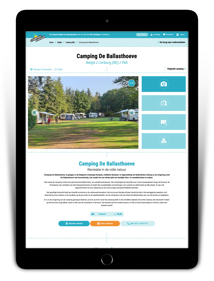 Partner-account bij Campingzoeker