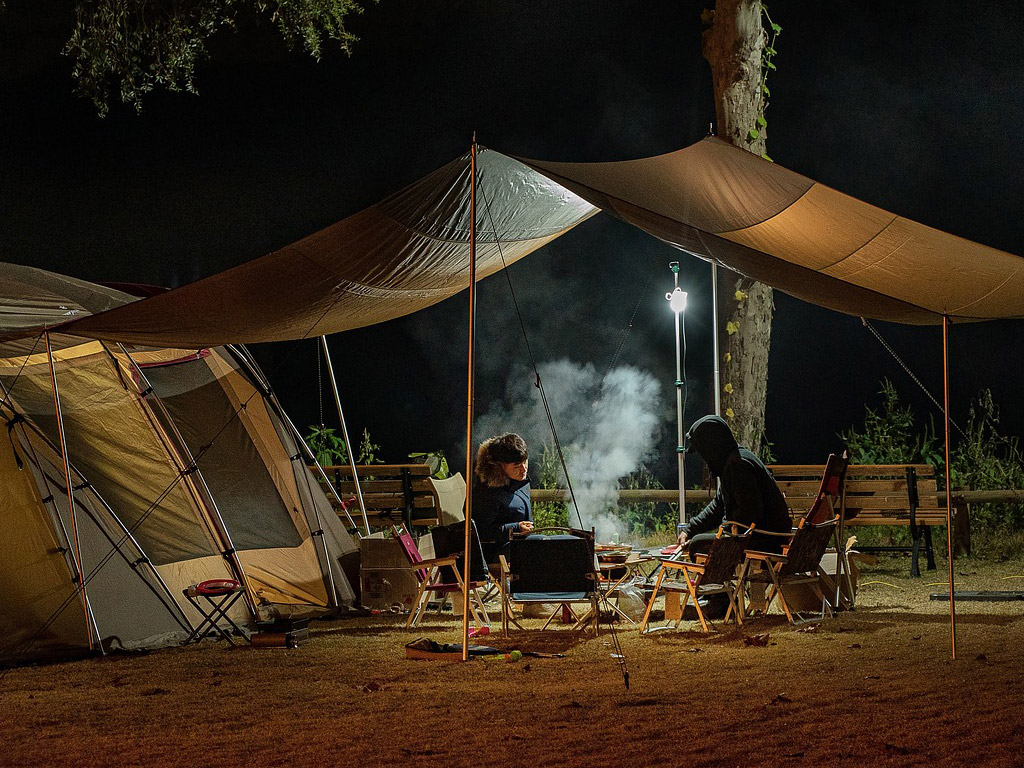 Met een e-bike op de camping