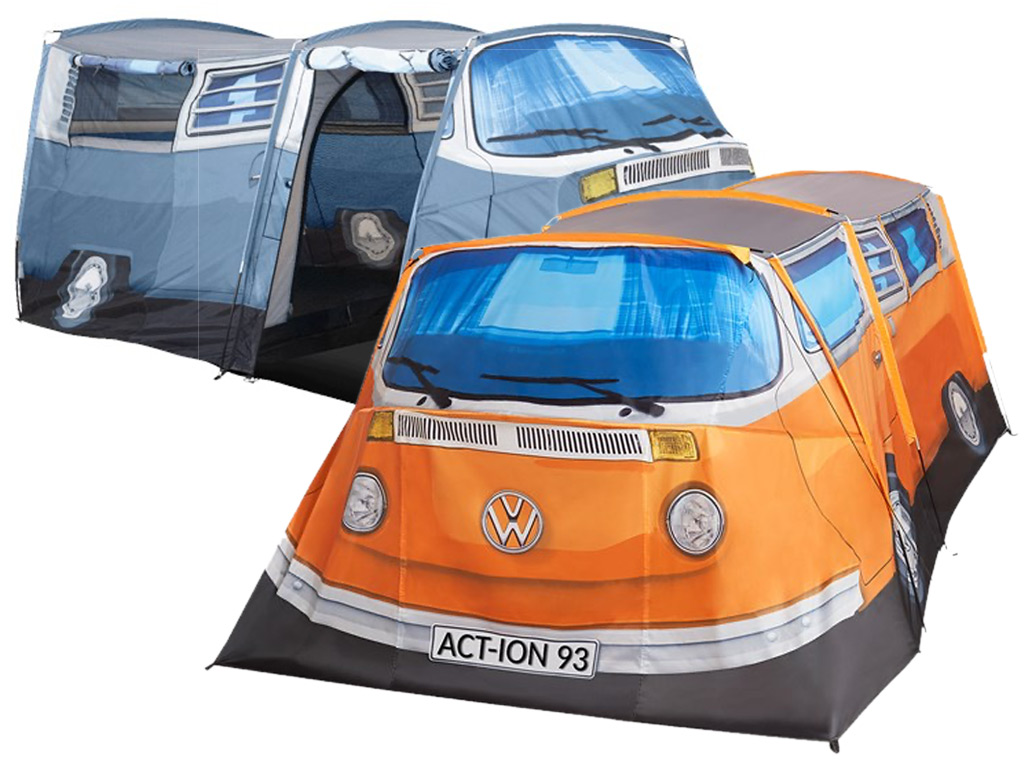 Volkswagen-bus tent Action