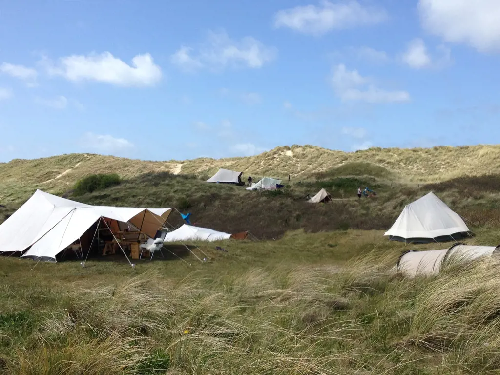 Met de tent richting Waddeneiland Vlieland