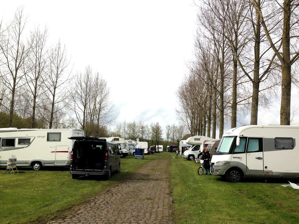 Werken op een camping