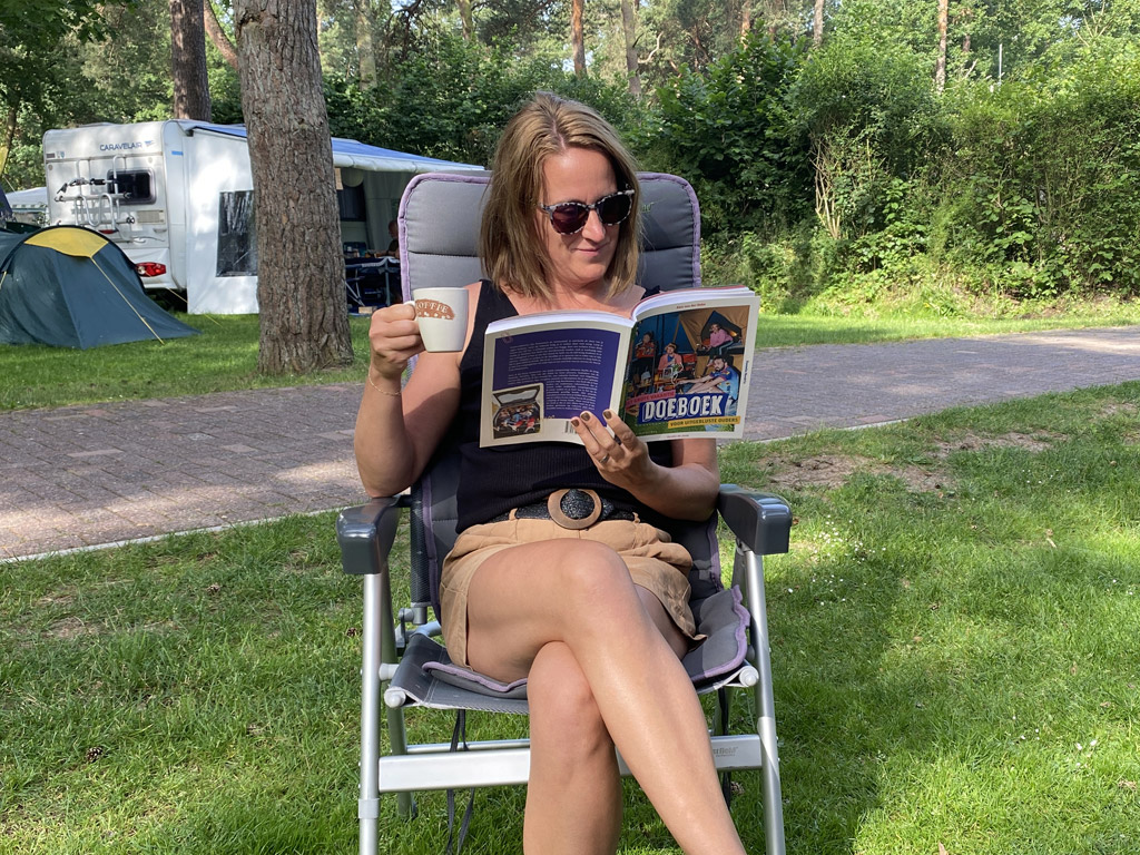 Lekker lezen op de camping