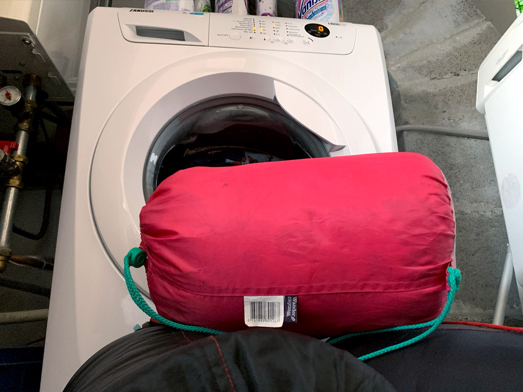 Je slaapzak wassen met een wasmachine