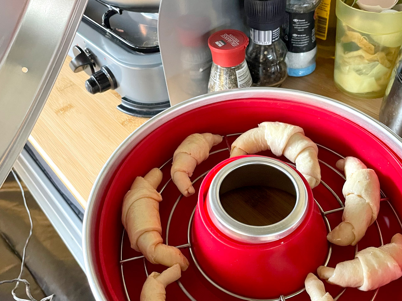 Croissantjes maken in de Omnia oven