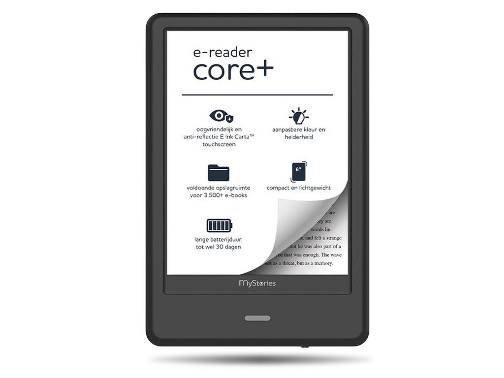 MyStories Core+ e-reader voor op vakantie