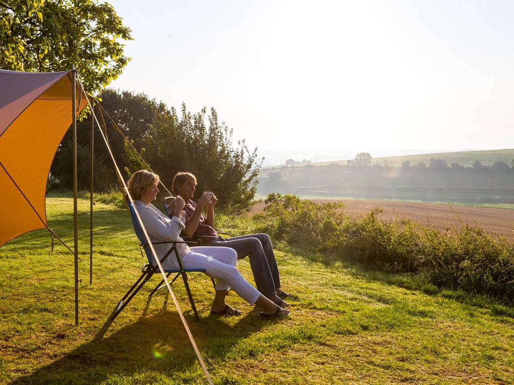 Een on-Nederlands uitzicht! - Foto: Panorama Camping Gulperberg