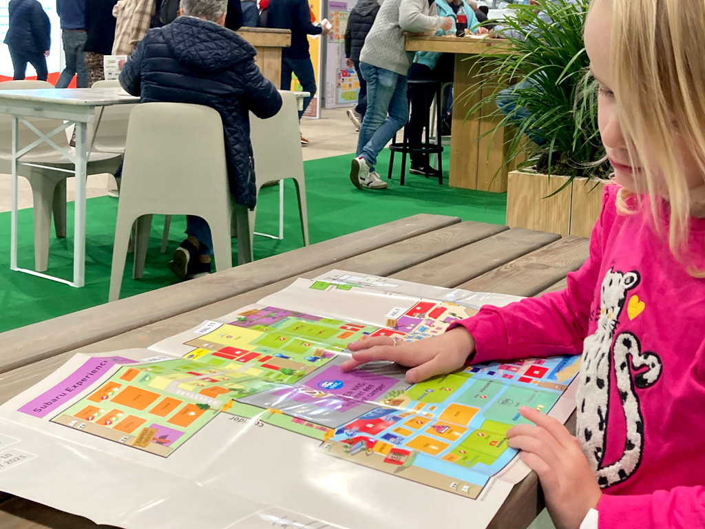 De plattegrond van de Kampeer van Caravan Jaarbeurs