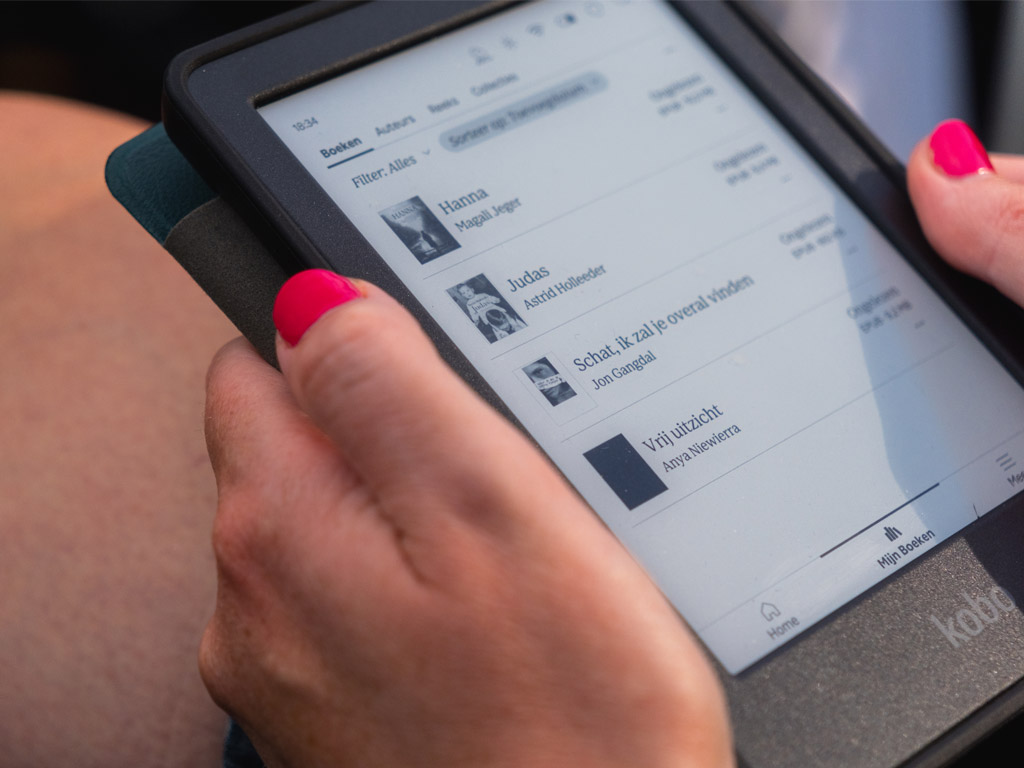 Met een e-reader op kampeervakantie
