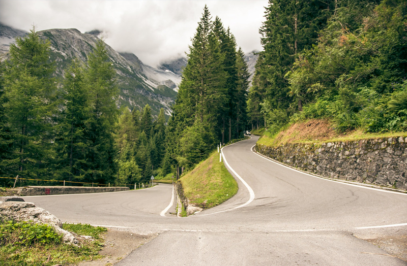 De Route Des Grandes Alpes in Frankrijk