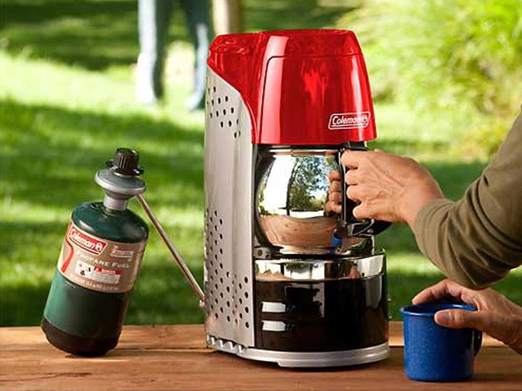 Koffie zetten op de camping