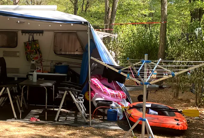 Chaos in de tent. Het went.