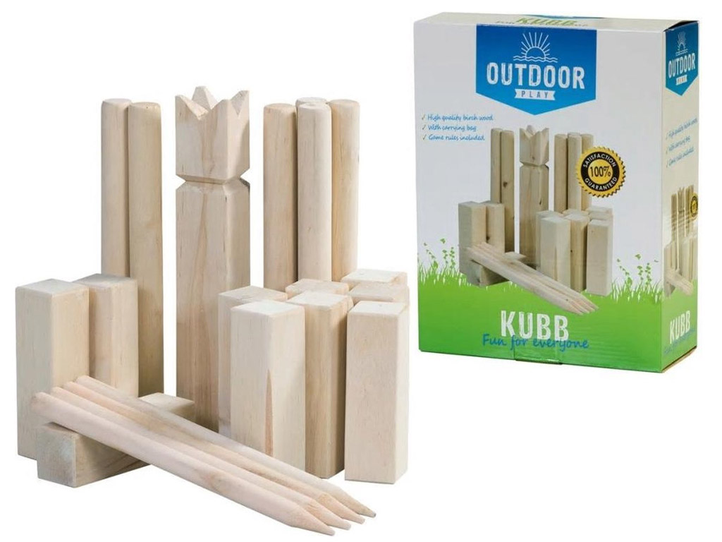 Kubb voor op de camping