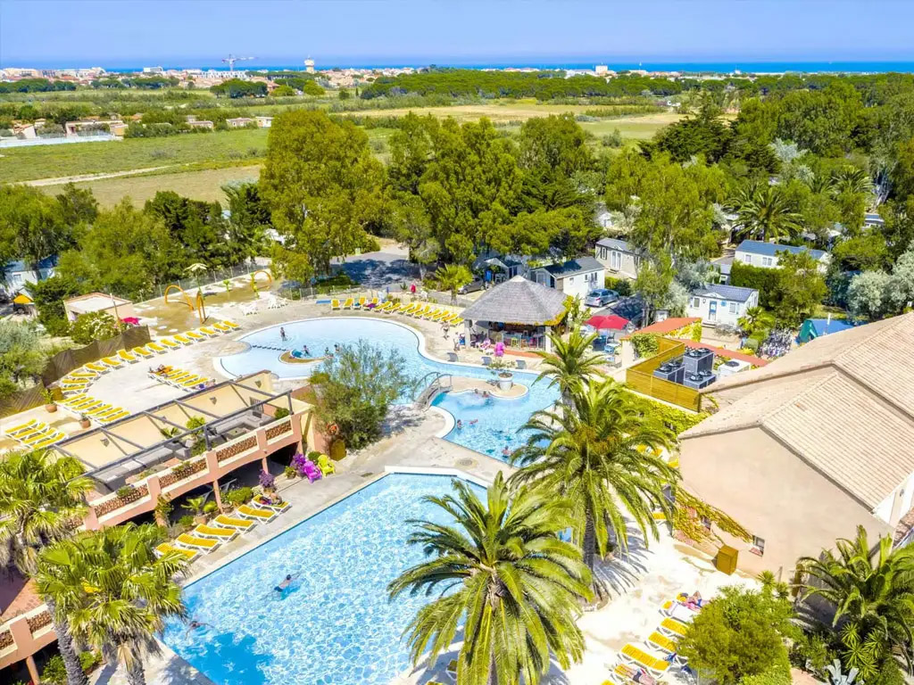 Een mediterrane vibe op deze mooie franse camping