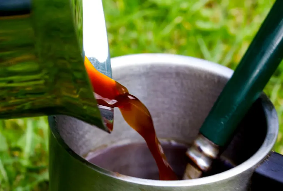 Koffie maken op de camping