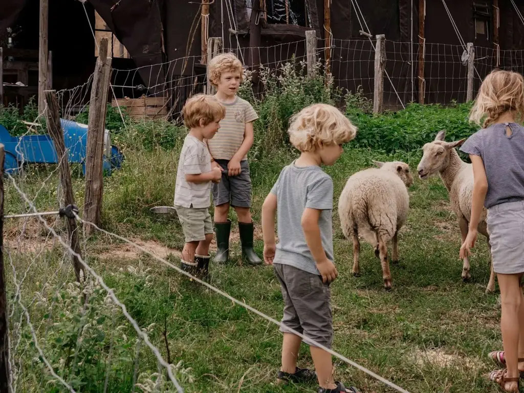 Kleine camping op het platteland van de Vendee
