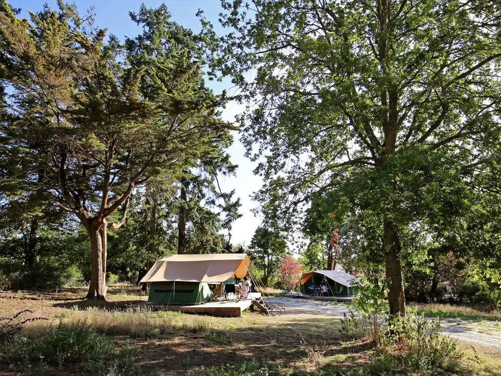 Franse Charmecamping net buiten de UNESCO werelderfgoed stad Angers