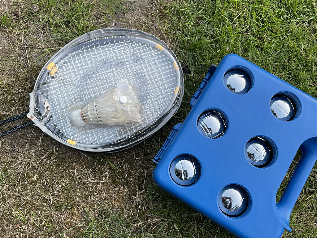 Badmintonnen of jeu de boules op de camping