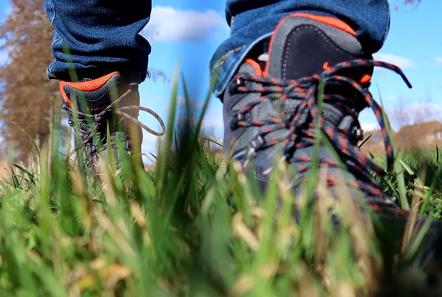Wandelen vanaf de camping