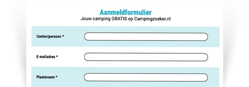 Je camping aanmelden op Campingzoeker