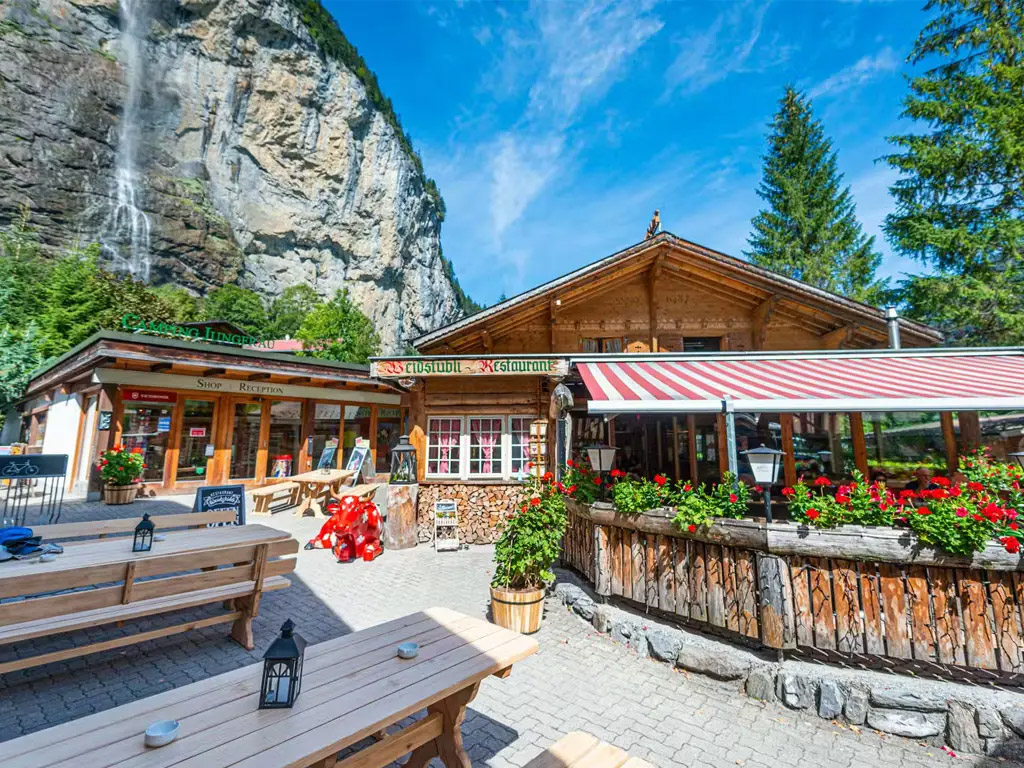 Een van de meest populaire campings te Lauterbrunnen&nbsp;in Zwitserland