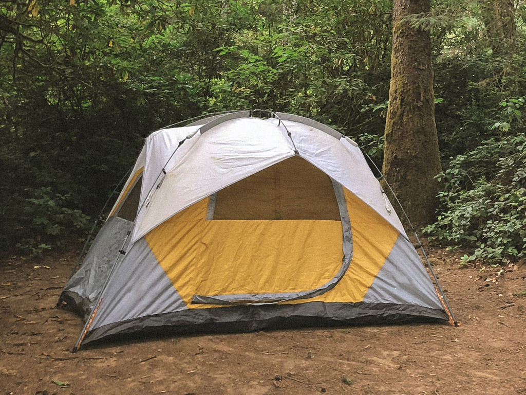 tent van polyester