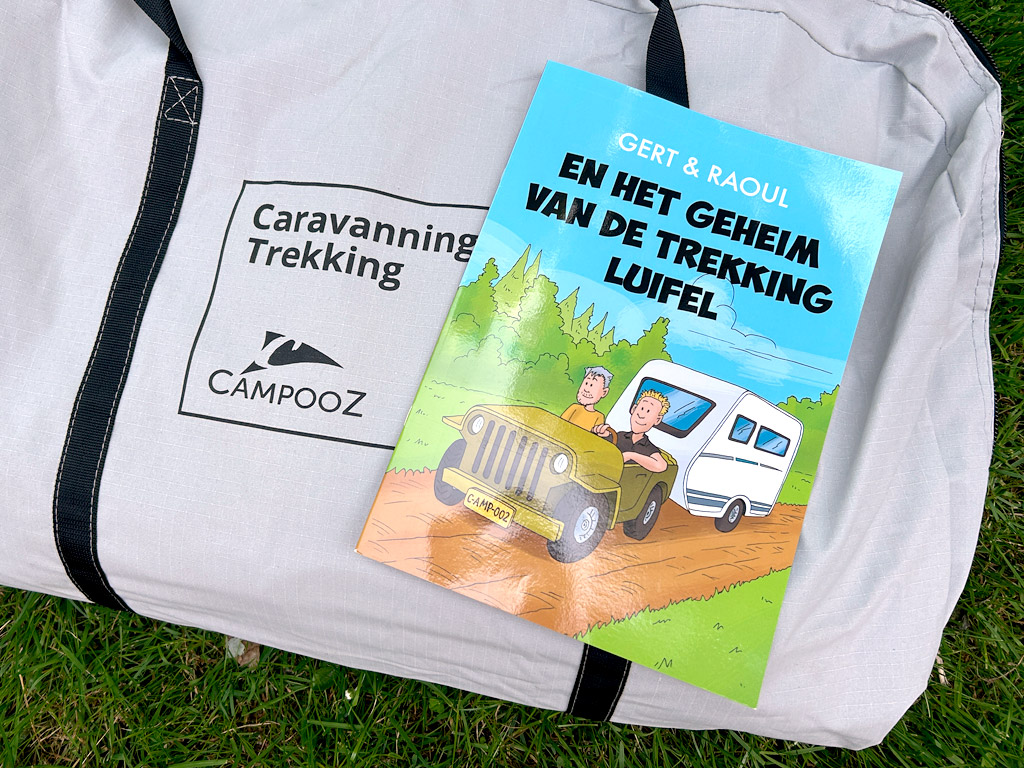 De gebruikershandleiding van de campooz trekking caravanluifel